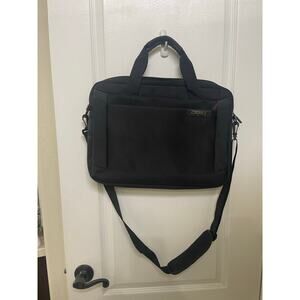 Samsonite slim black nylon and neoprene laptop bag